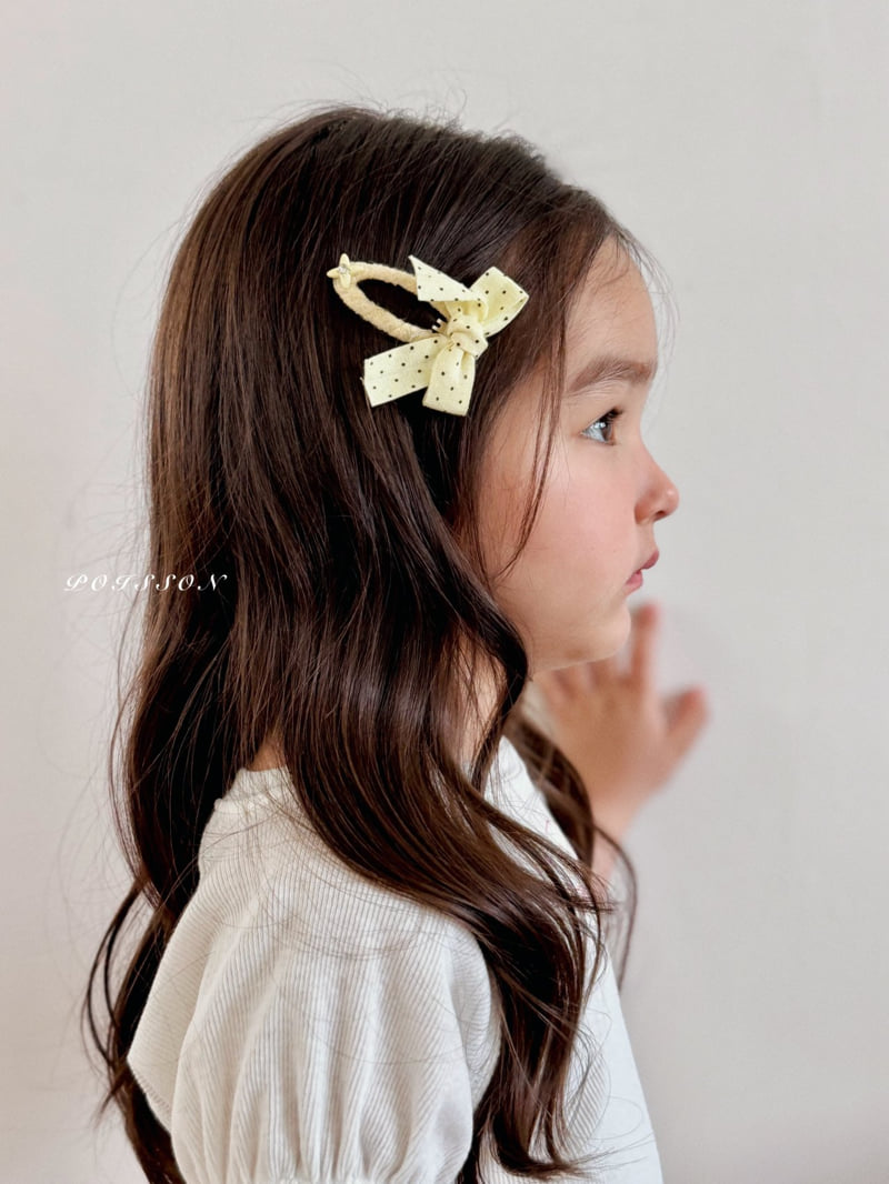Poisson - Korean Children Fashion - #kidzfashiontrend - Madeleine Ribbon Hairpin - 12