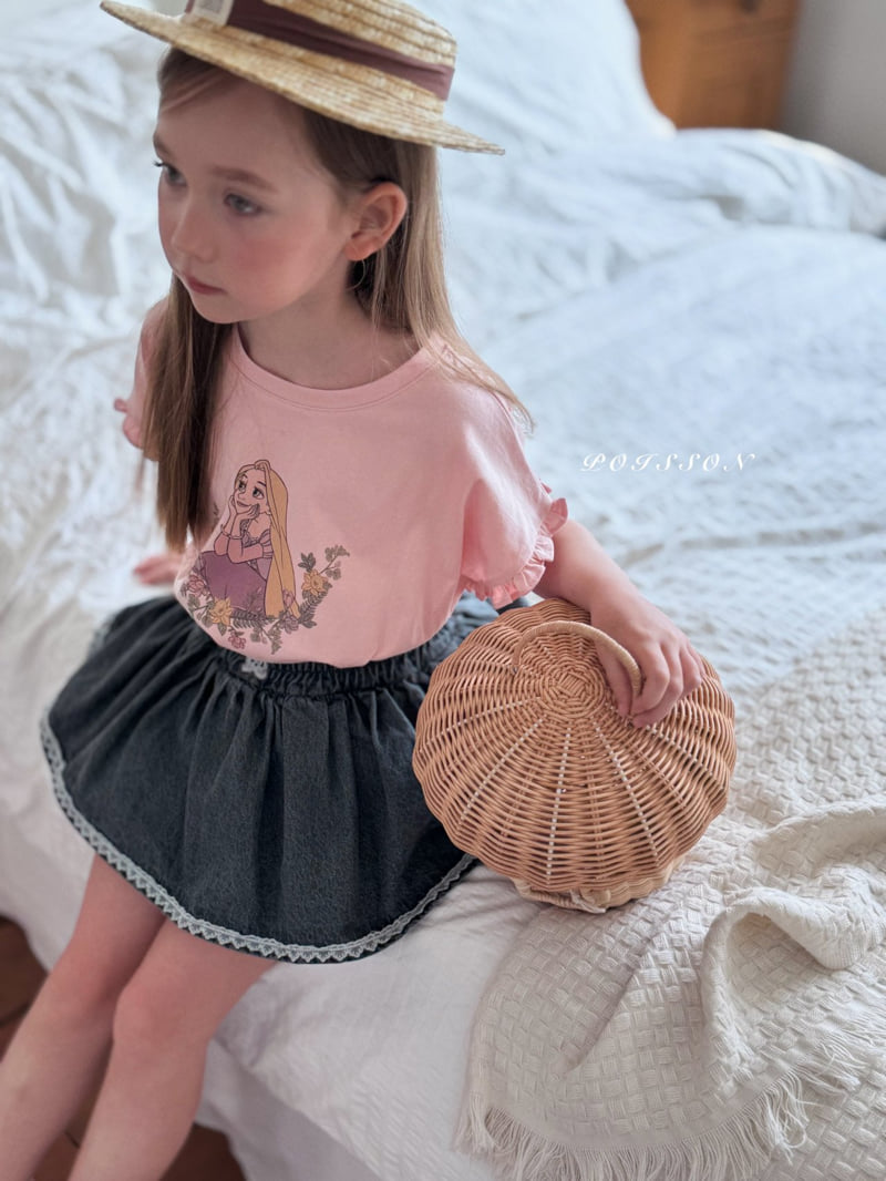 Poisson - Korean Children Fashion - #magicofchildhood - Black Denim Skirt Pants - 12