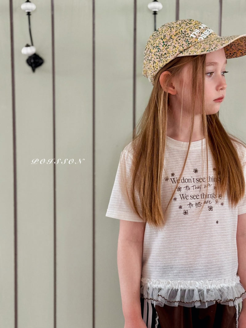 Poisson - Korean Children Fashion - #prettylittlegirls - Bloom Frill Tee - 10