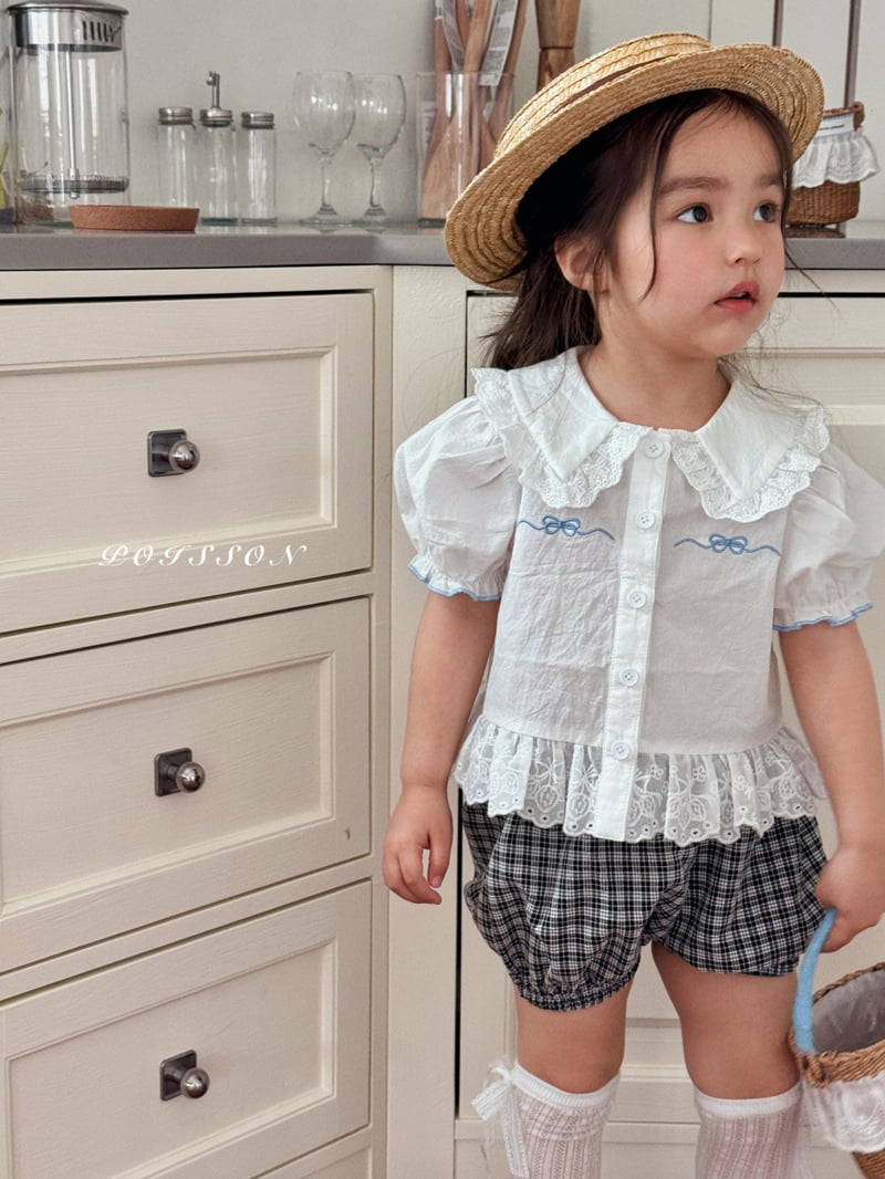 Poisson - Korean Children Fashion - #prettylittlegirls - Ribbon Embroidery Blouse - 9