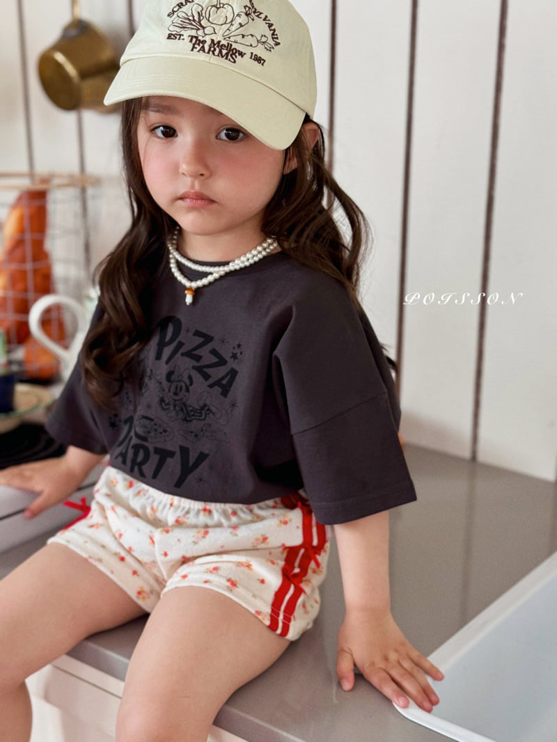 Poisson - Korean Children Fashion - #stylishchildhood - Flower Line Shorts - 5