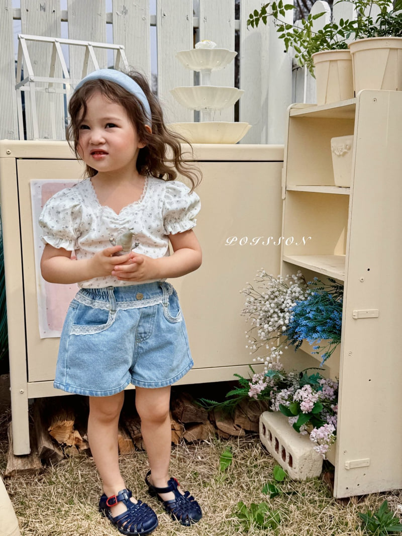 Poisson - Korean Children Fashion - #stylishchildhood - Flora Puff Tee - 10