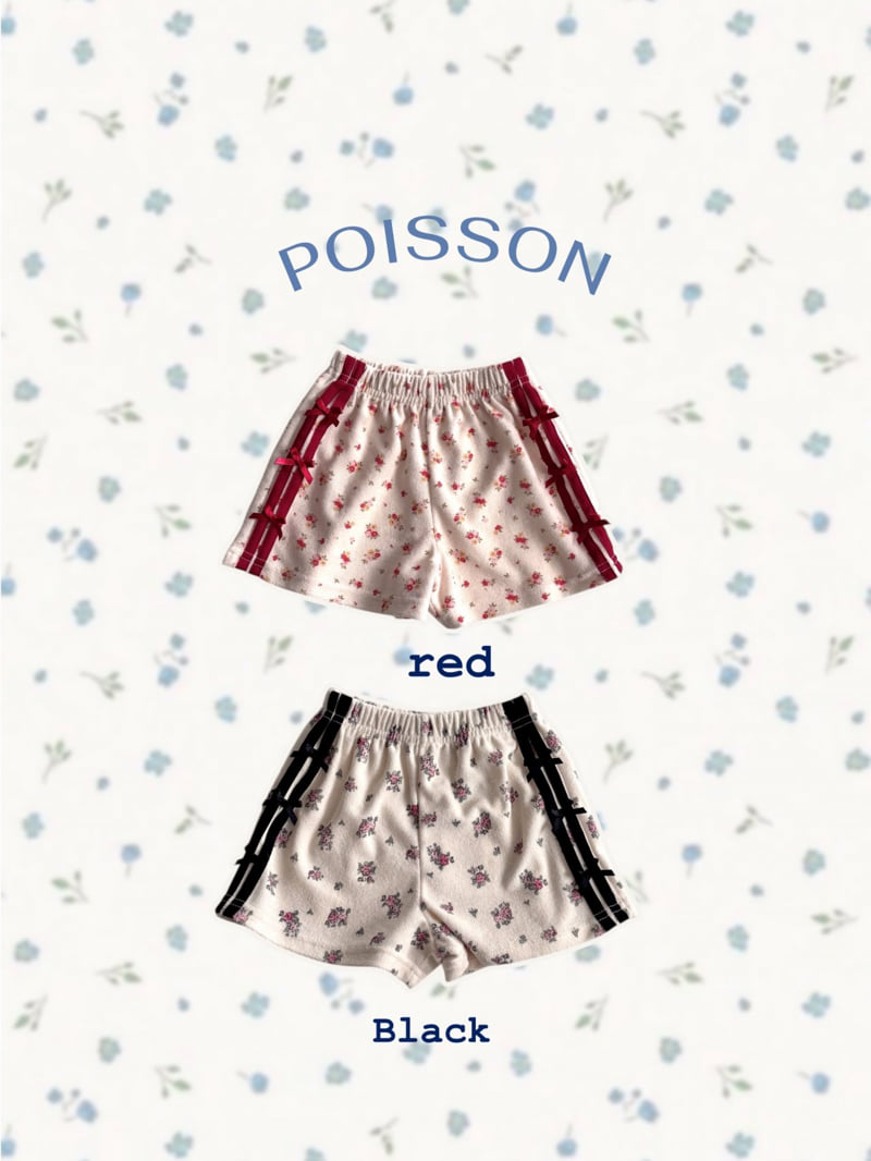 Poisson - Korean Children Fashion - #todddlerfashion - Flower Line Shorts - 3