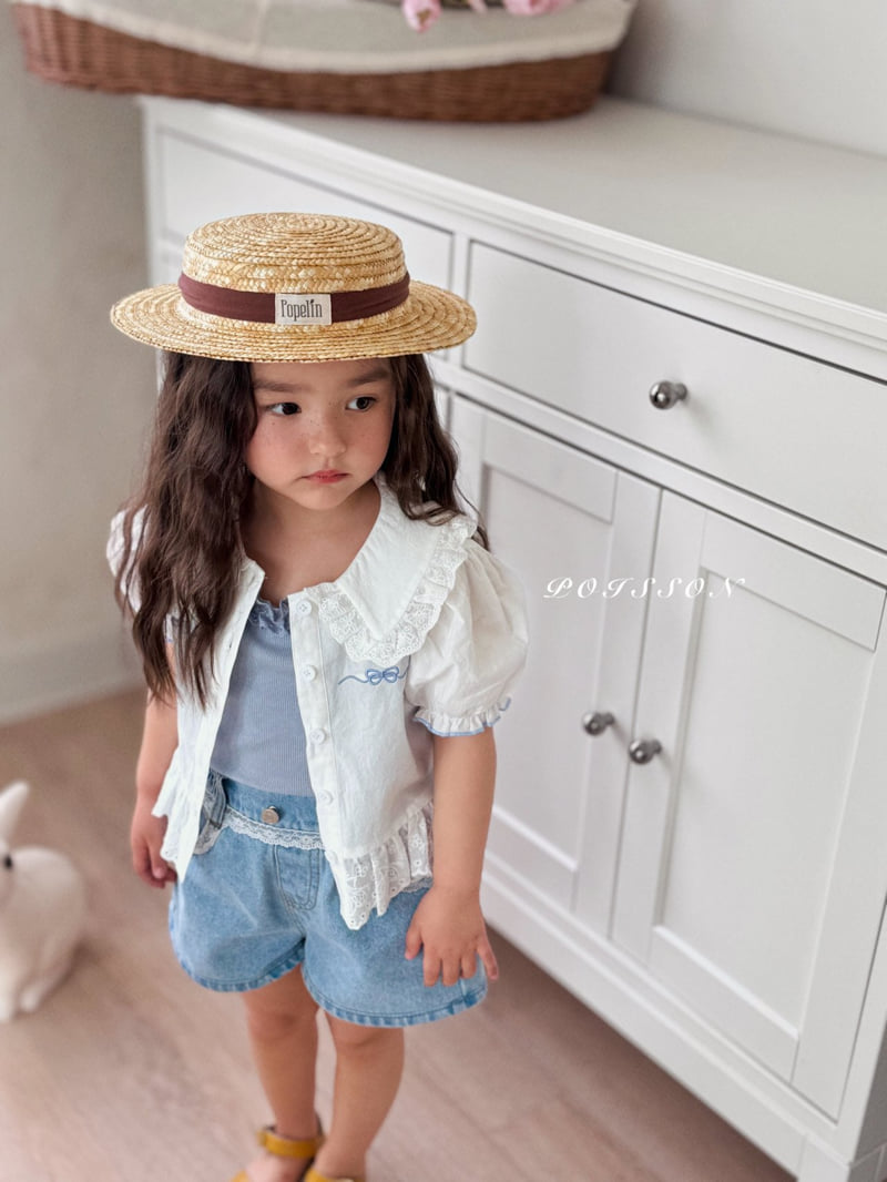 Poisson - Korean Children Fashion - #todddlerfashion - Ribbon Embroidery Blouse - 10