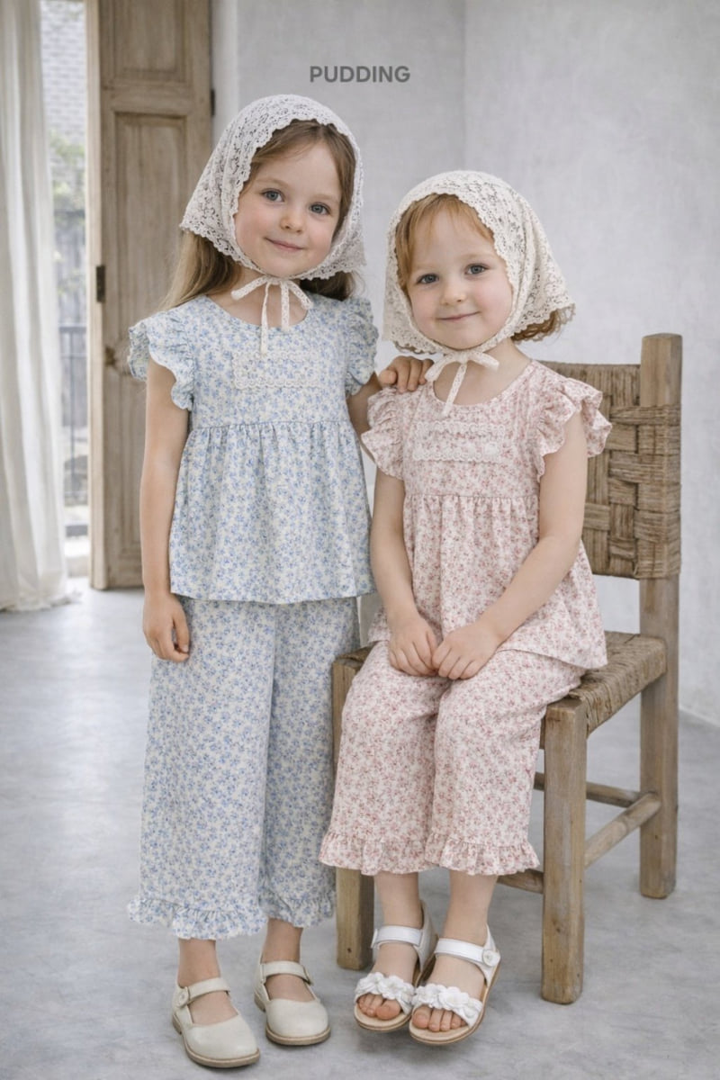 Pudding - Korean Children Fashion - #childofig - Flower Set - 2