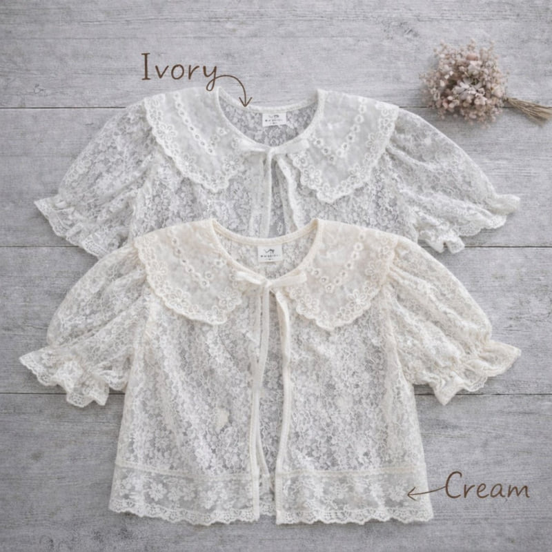 Pudding - Korean Children Fashion - #childofig - See-through Cardigan