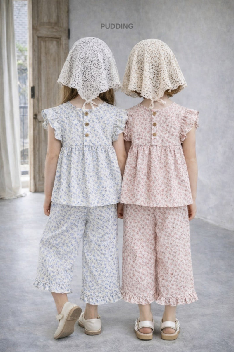 Pudding - Korean Children Fashion - #childrensboutique - Flower Set - 3