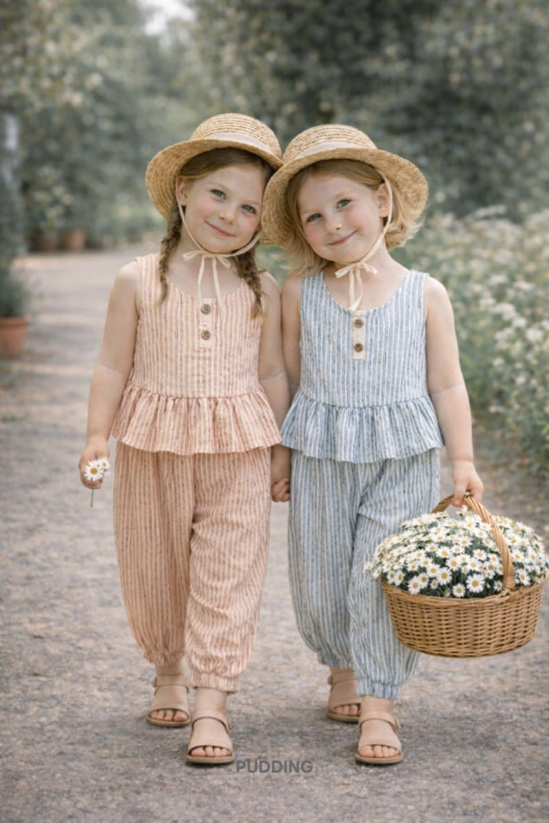 Pudding - Korean Children Fashion - #designkidswear - Stripe Set - 5