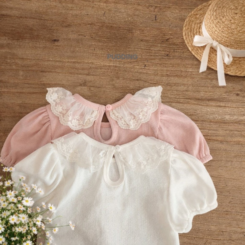 Pudding - Korean Children Fashion - #kidsstore - Ribbed Tee - 6