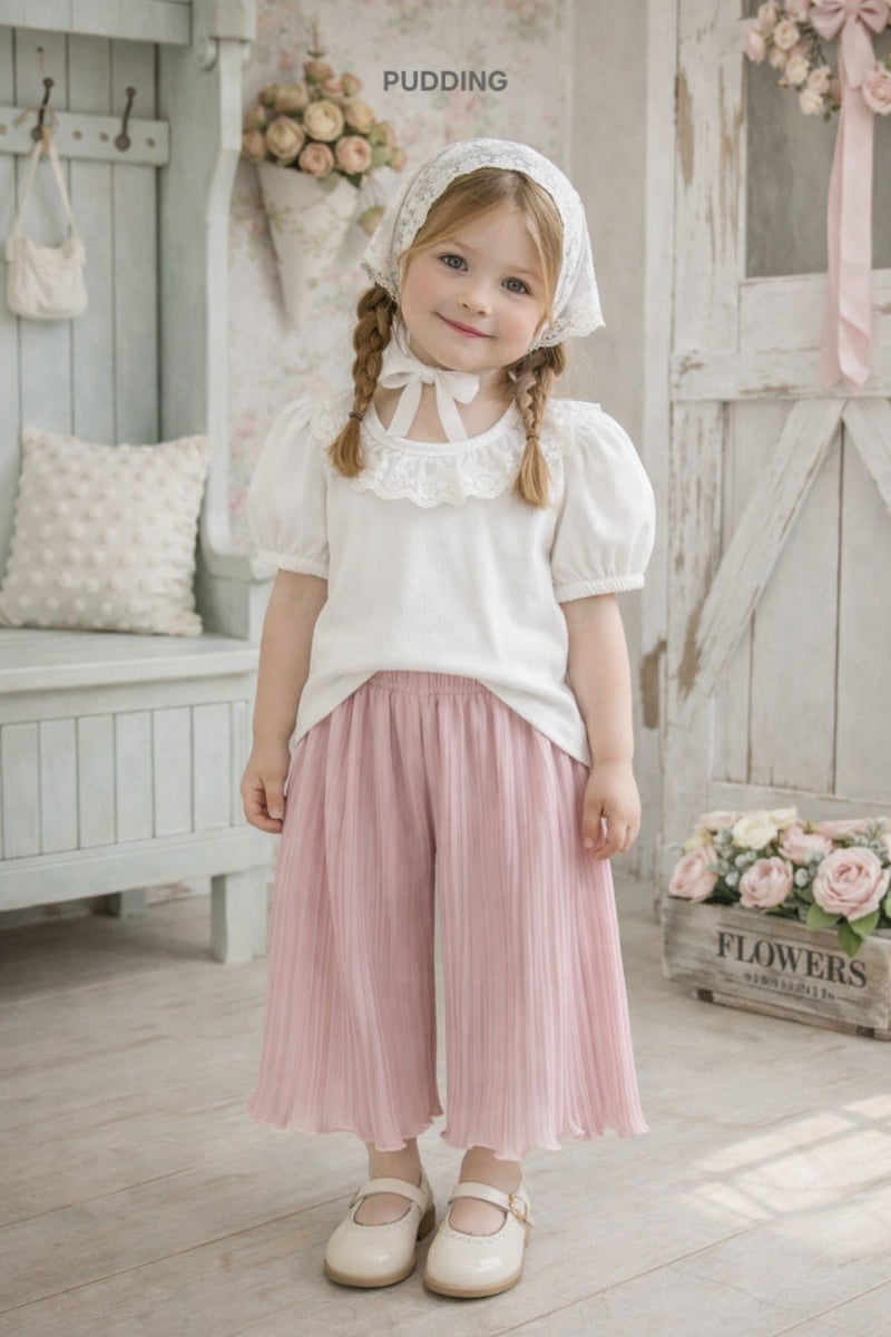 Pudding - Korean Children Fashion - #kidzfashiontrend - Ribbed Tee - 7