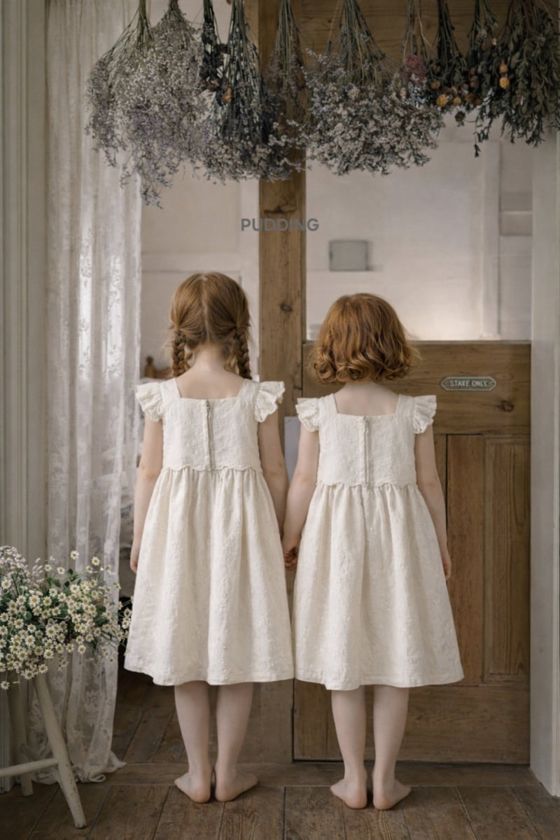 Pudding - Korean Children Fashion - #magicofchildhood - Embroidery One-piece - 3