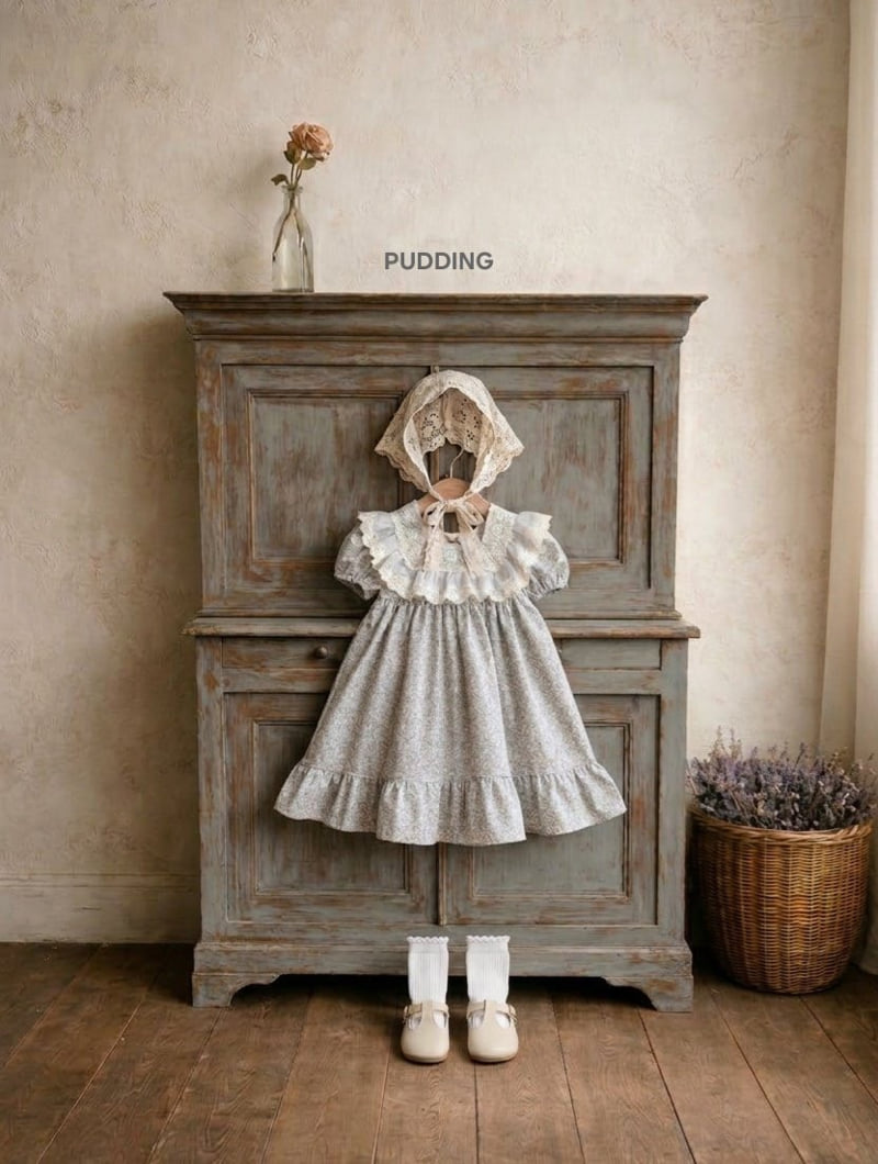 Pudding - Korean Children Fashion - #magicofchildhood - Flower One-piece