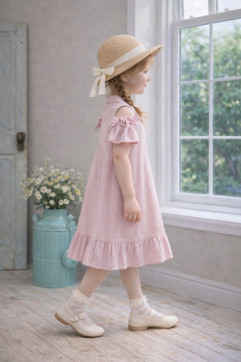 Pudding - Korean Children Fashion - #minifashionista - Collar One-piece - 4