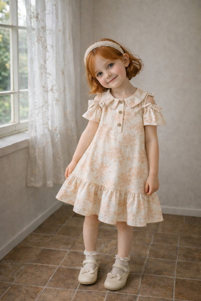 Pudding - Korean Children Fashion - #stylishchildhood - Collar One-piece - 7