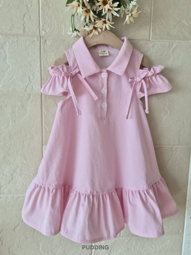 Pudding - Korean Children Fashion - #todddlerfashion - Collar One-piece - 5