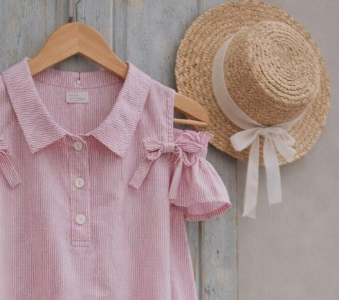 Pudding - Korean Children Fashion - #toddlerclothing - Collar One-piece - 6