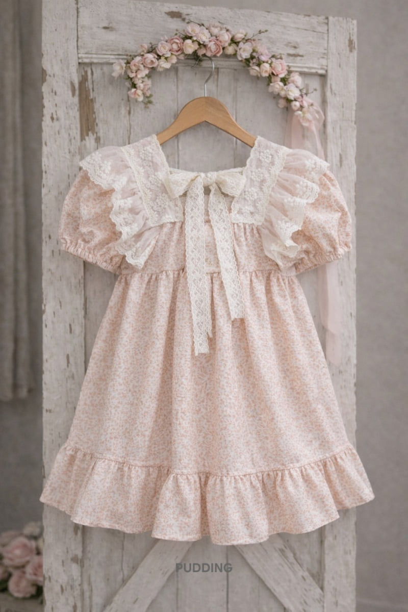 Pudding - Korean Children Fashion - #toddlerclothing - Flower One-piece - 5