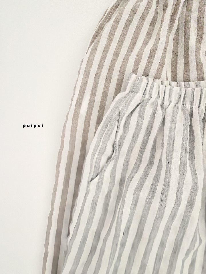 Puipui - Korean Children Fashion - #discoveringself - Line Stripe Pants - 5