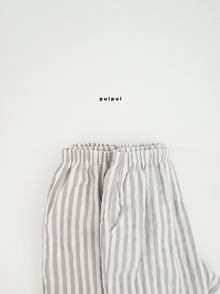Puipui - Korean Children Fashion - #kidsshorts - Line Stripe Pants - 7