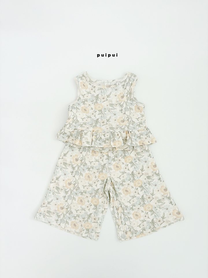 Puipui - Korean Children Fashion - #kidsshorts - Blooming Set - 2