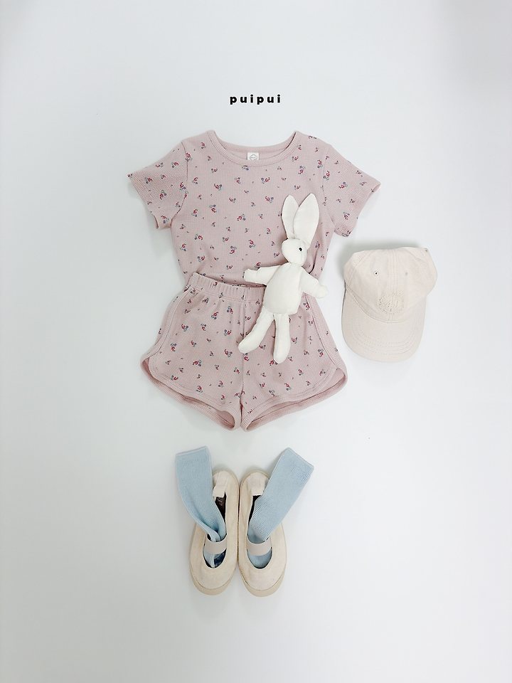 Puipui - Korean Children Fashion - #kidsshorts - Waffle Set - 12