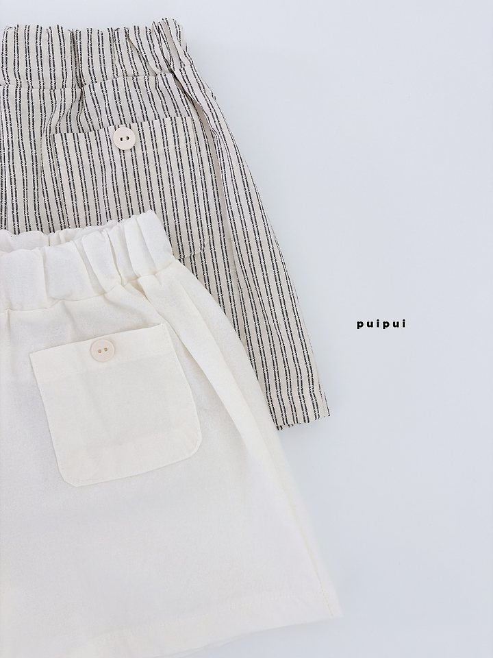 Puipui - Korean Children Fashion - #prettylittlegirls - Button Shorts - 2