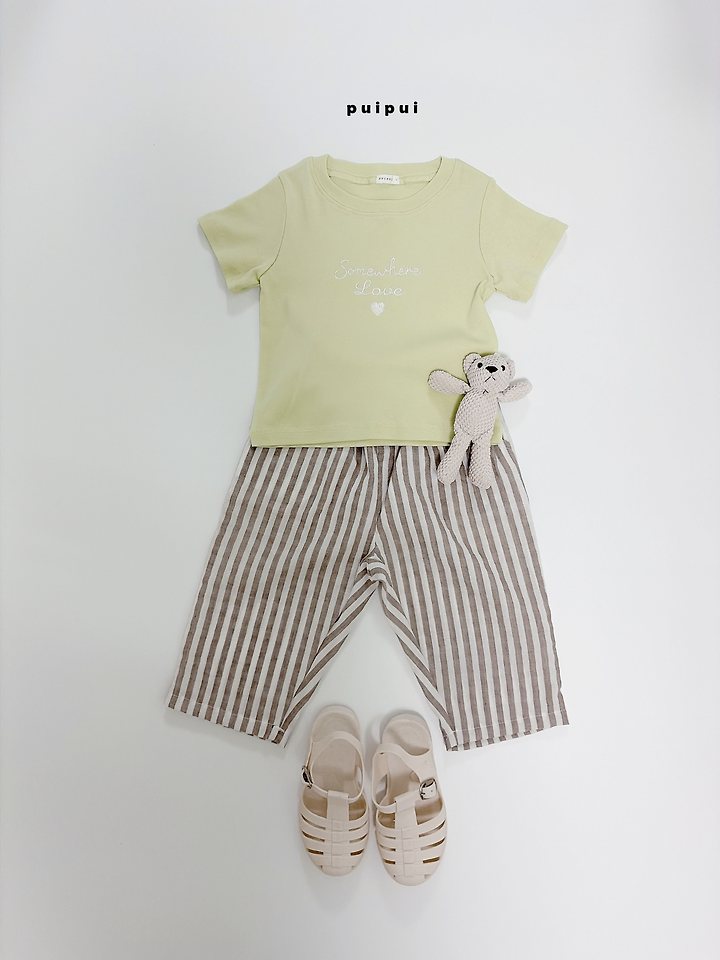 Puipui - Korean Children Fashion - #toddlerclothing - Summer Love Tee - 7