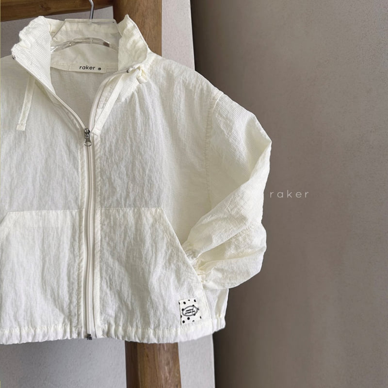 Raker - Korean Children Fashion - #childofig - Sheer Windbreaker Jumper (Cream) - 3