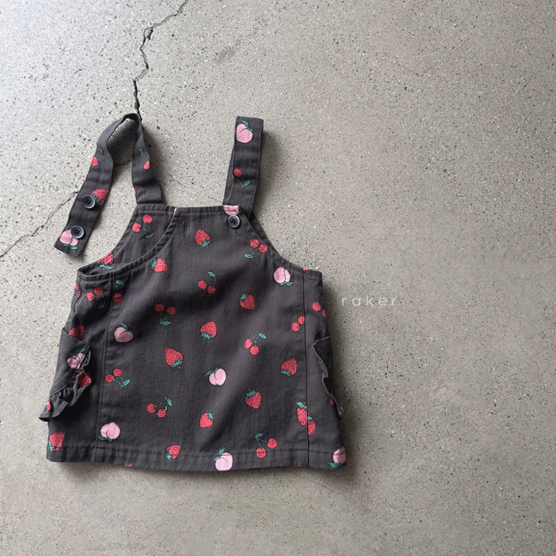 Raker - Korean Children Fashion - #childofig - Angie Frill Pocket Jumper Skirt - 9