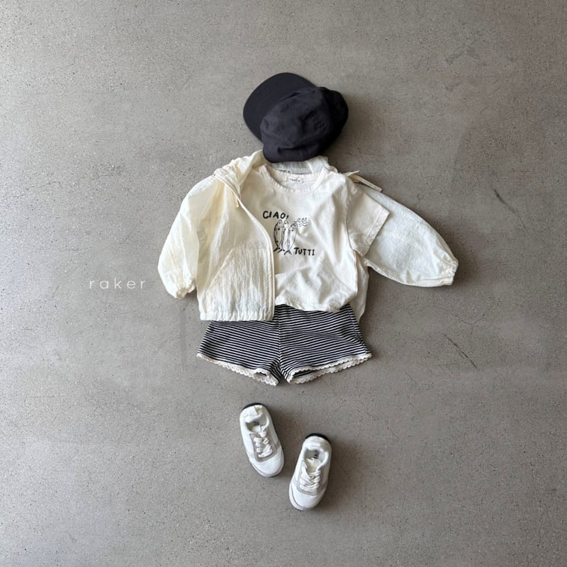 Raker - Korean Children Fashion - #discoveringself - Sheer Windbreaker Jumper (Cream) - 6