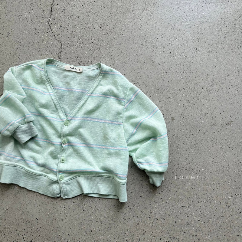 Raker - Korean Children Fashion - #kidsshorts - Soda Stripe Cardigan - 3
