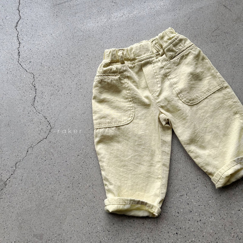 Raker - Korean Children Fashion - #kidsstore - Lip Pocket Pants - 2