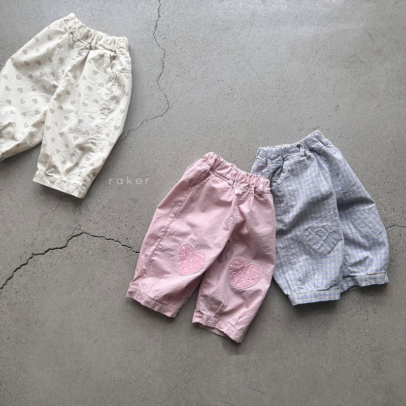 Raker - Korean Children Fashion - #kidzfashiontrend - Heart Pleated Pants