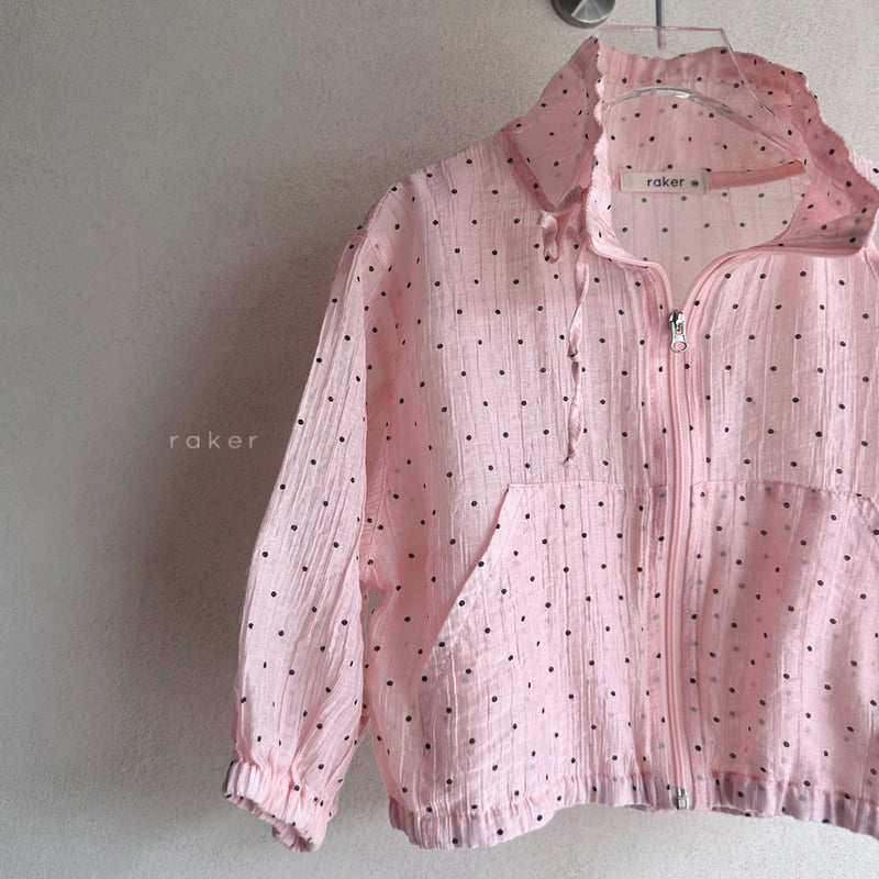 Raker - Korean Children Fashion - #magicofchildhood - Sheer Windbreaker Jumper (Pink)