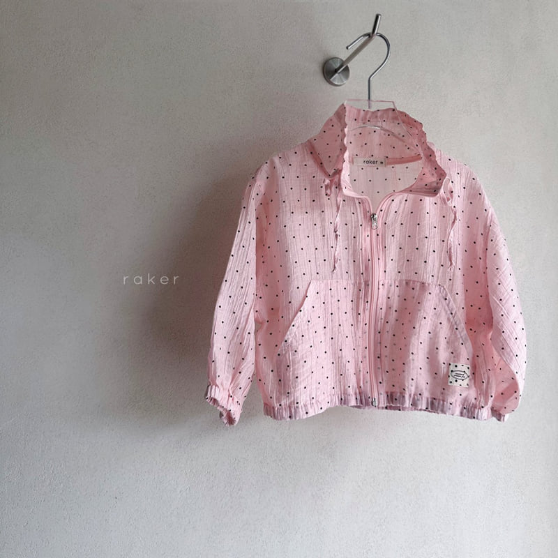 Raker - Korean Children Fashion - #minifashionista - Sheer Windbreaker Jumper (Pink) - 2