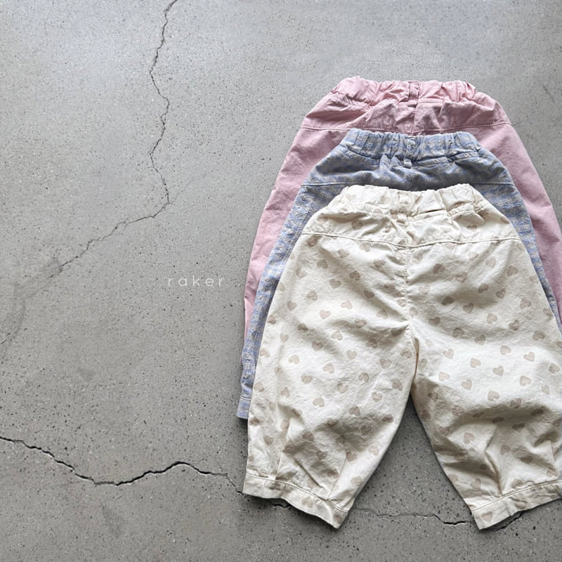 Raker - Korean Children Fashion - #todddlerfashion - Heart Pleated Pants - 7
