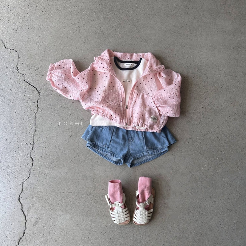 Raker - Korean Children Fashion - #prettylittlegirls - Sheer Windbreaker Jumper (Pink) - 4