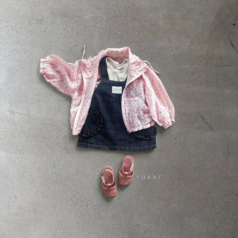 Raker - Korean Children Fashion - #toddlerclothing - Sheer Windbreaker Jumper (Pink) - 5
