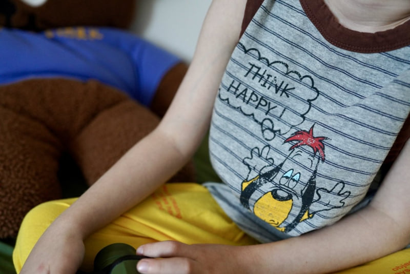 Ramijini - Korean Children Fashion - #kidsshorts - Happy Dog Sleeveless Tee - 10