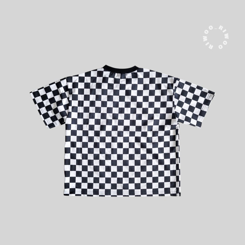 Riwoo Riwoo - Korean Children Fashion - #kidzfashiontrend - Riu Check Box Short Sleeve Tee - 4