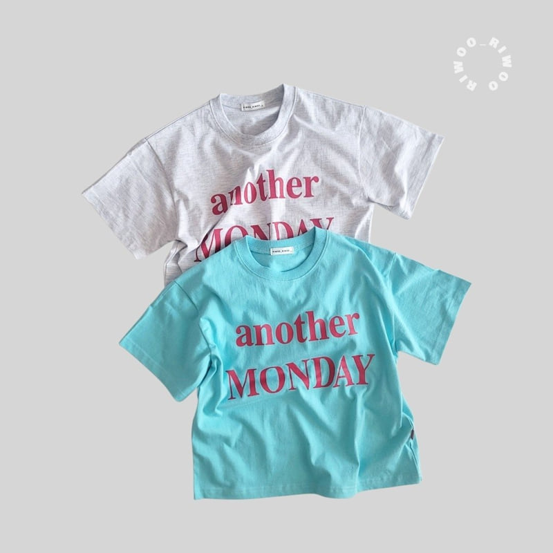 Riwoo Riwoo - Korean Children Fashion - #childofig - Another Monday Short Sleeve Tee - 5