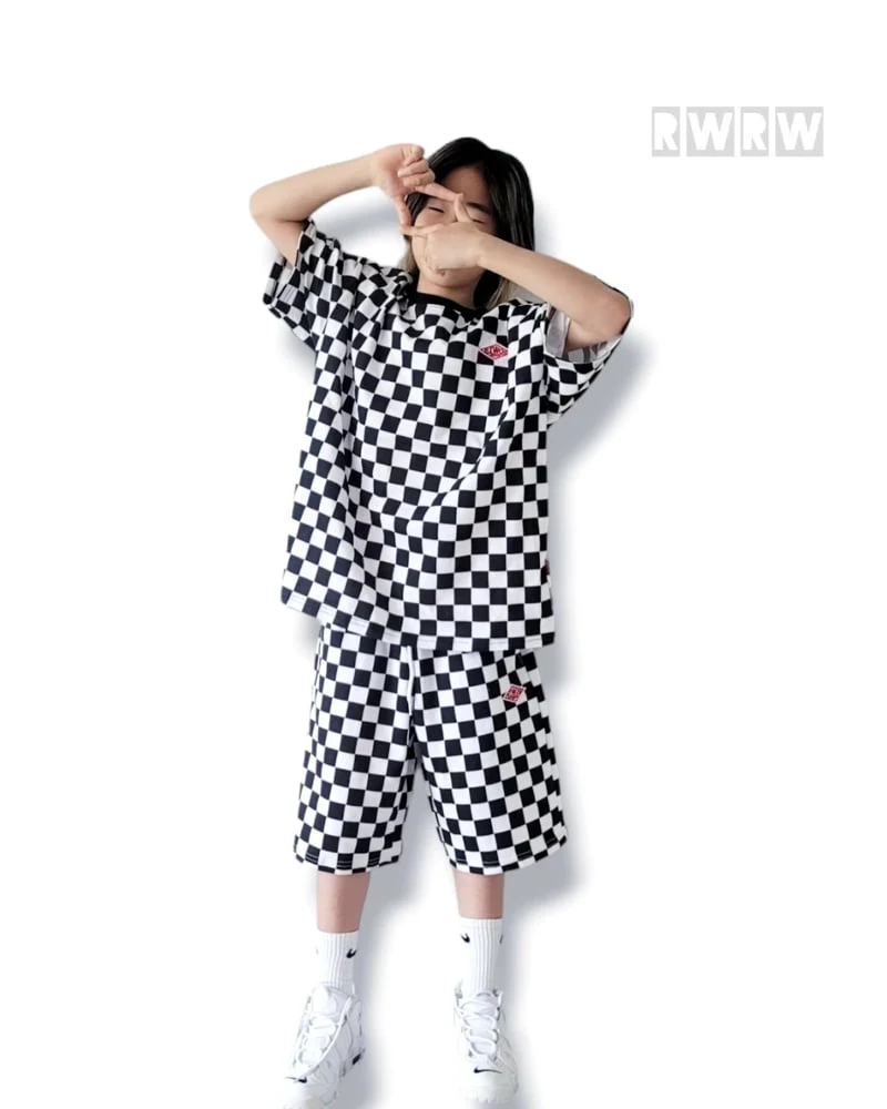 Riwoo Riwoo - Korean Children Fashion - #childofig - Riu Check Box Short Sleeve Tee - 11