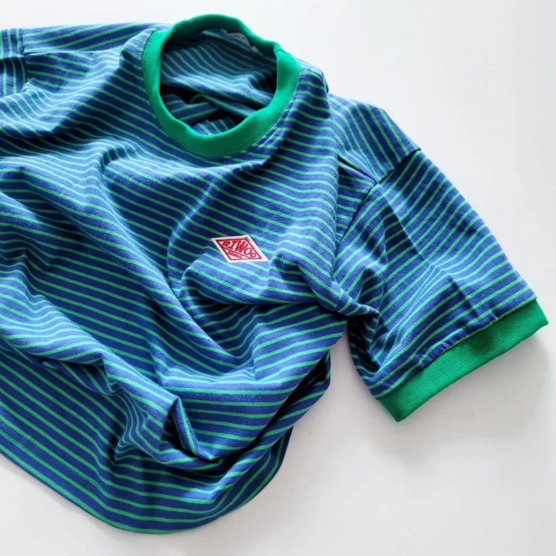Riwoo Riwoo - Korean Children Fashion - #childrensboutique - Toktok Stripe Short Sleeve Tee - 9