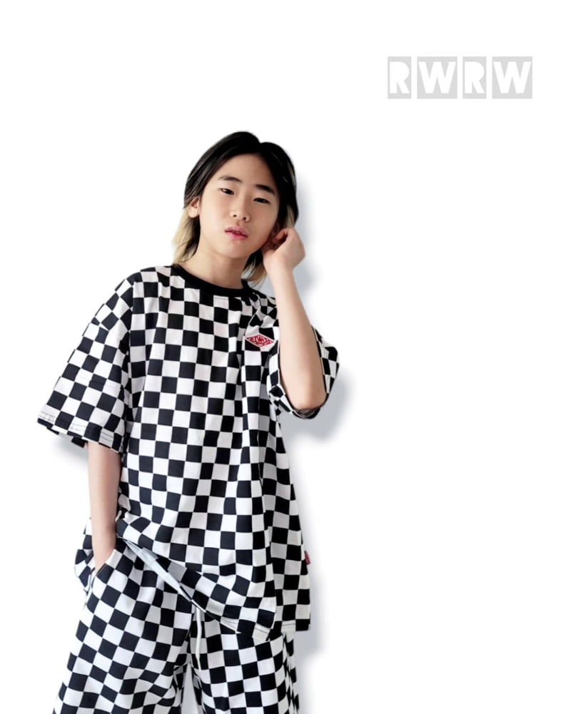 Riwoo Riwoo - Korean Children Fashion - #childrensboutique - Riu Check Box Short Sleeve Tee - 12