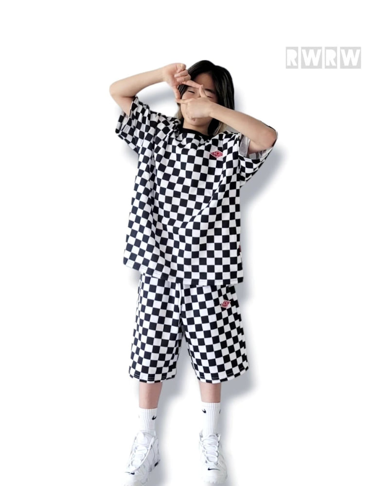 Riwoo Riwoo - Korean Children Fashion - #childrensboutique - Riu Check Box Short Sleeve Tee - 11