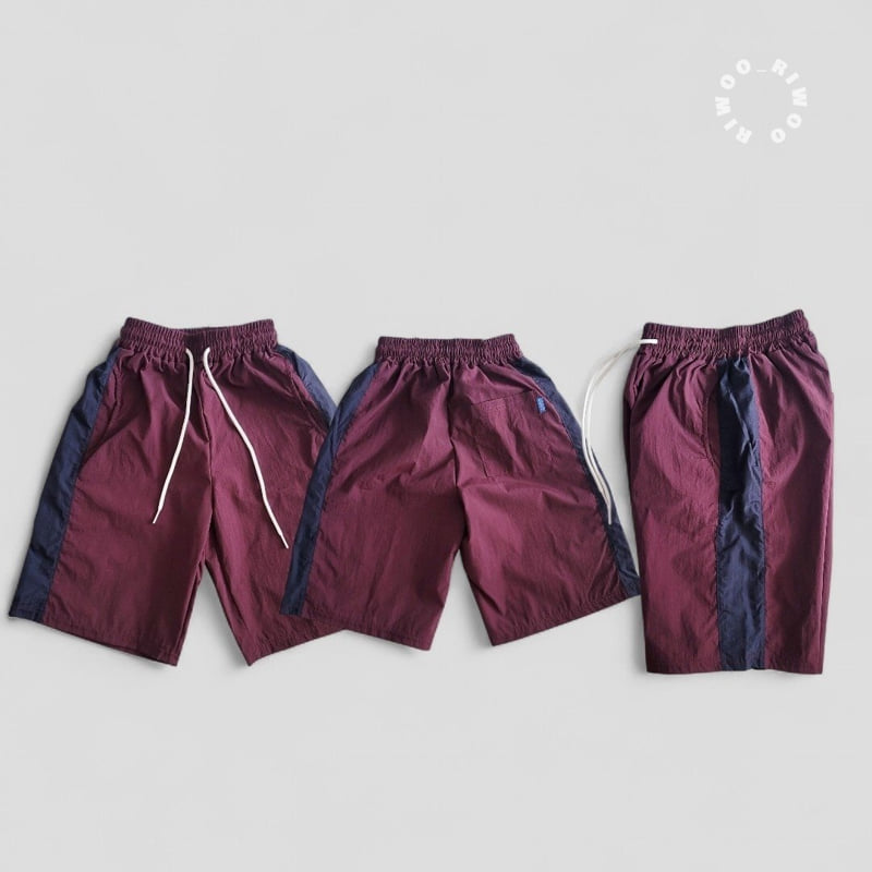Riwoo Riwoo - Korean Children Fashion - #designkidswear - Woven Track Bermuda Shorts - 3