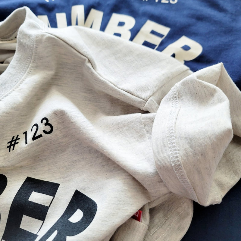 Riwoo Riwoo - Korean Children Fashion - #designkidswear - RW Number Lettering Short Sleeve Tee - 7