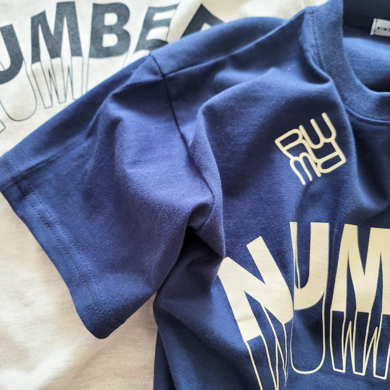 Riwoo Riwoo - Korean Children Fashion - #designkidswear - RW Number Lettering Short Sleeve Tee - 6