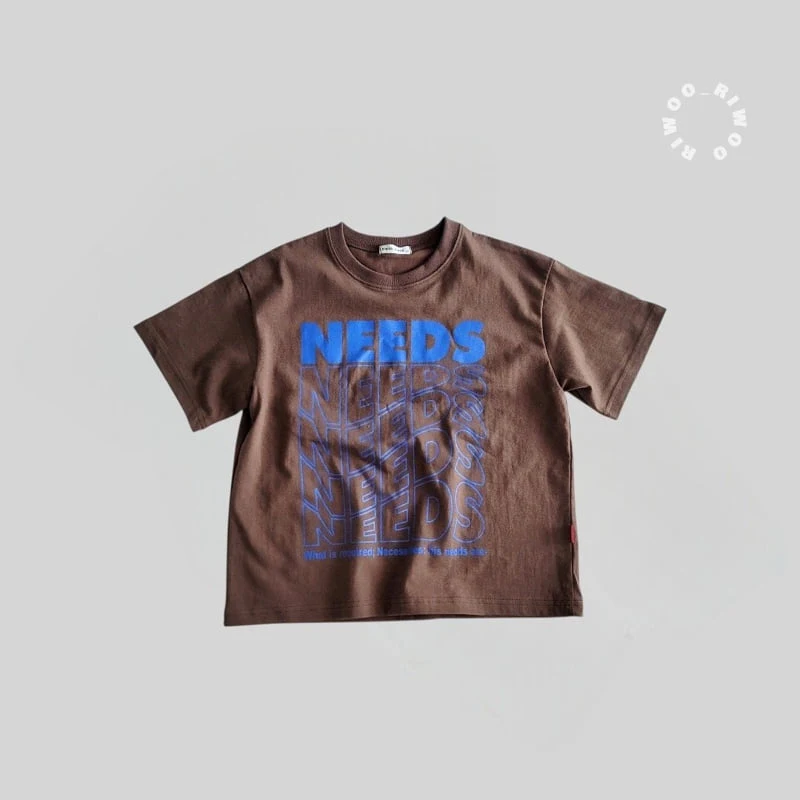 Riwoo Riwoo - Korean Children Fashion - #discoveringself - Need Short Sleeve Tee - 3