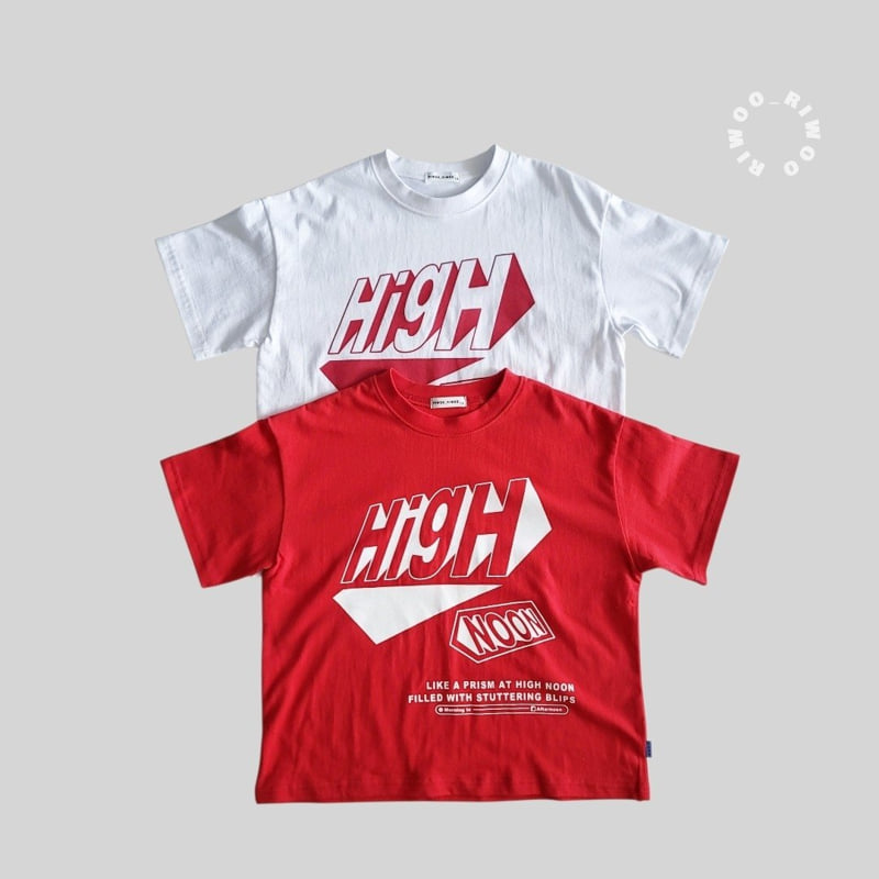 Riwoo Riwoo - Korean Children Fashion - #discoveringself - High Short Sleeve Tee - 2